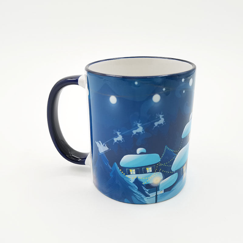 ThinkSub Wholesale Custom11 oz. Sublimation Two-Tone Mugs – Handle, Rim