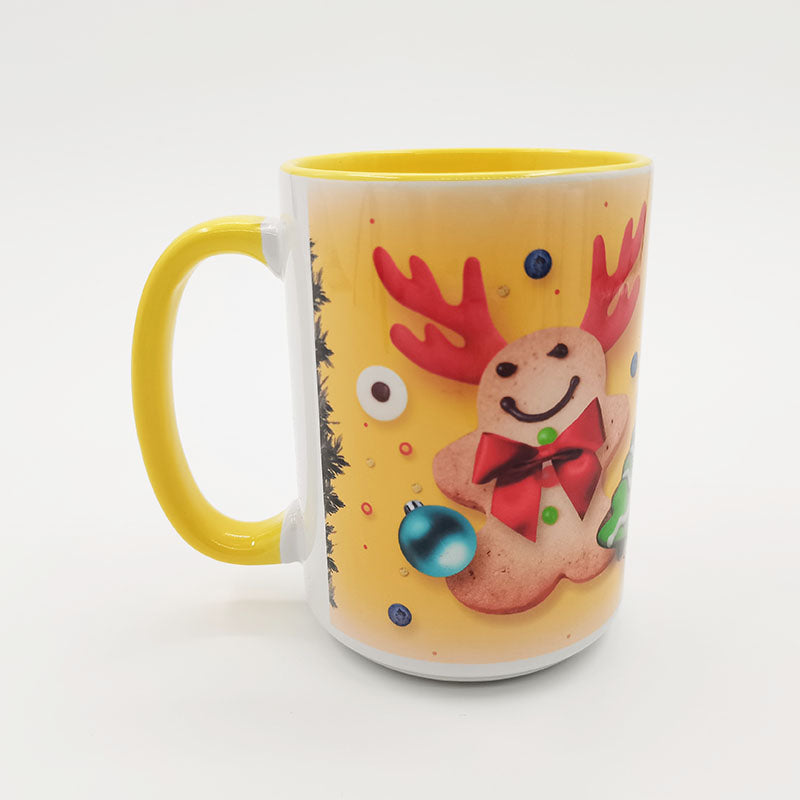 15 oz. Sublimation Two-Tone Mugs – Inside and Handle Colored