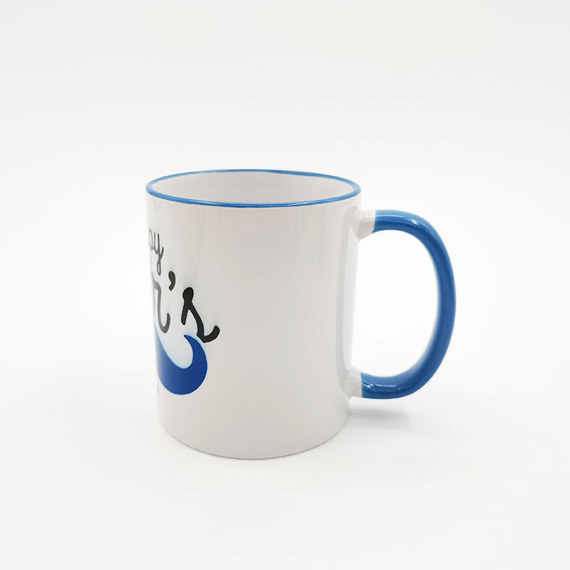 ThinkSub Wholesale Custom11 oz. Sublimation Two-Tone Mugs – Handle, Rim