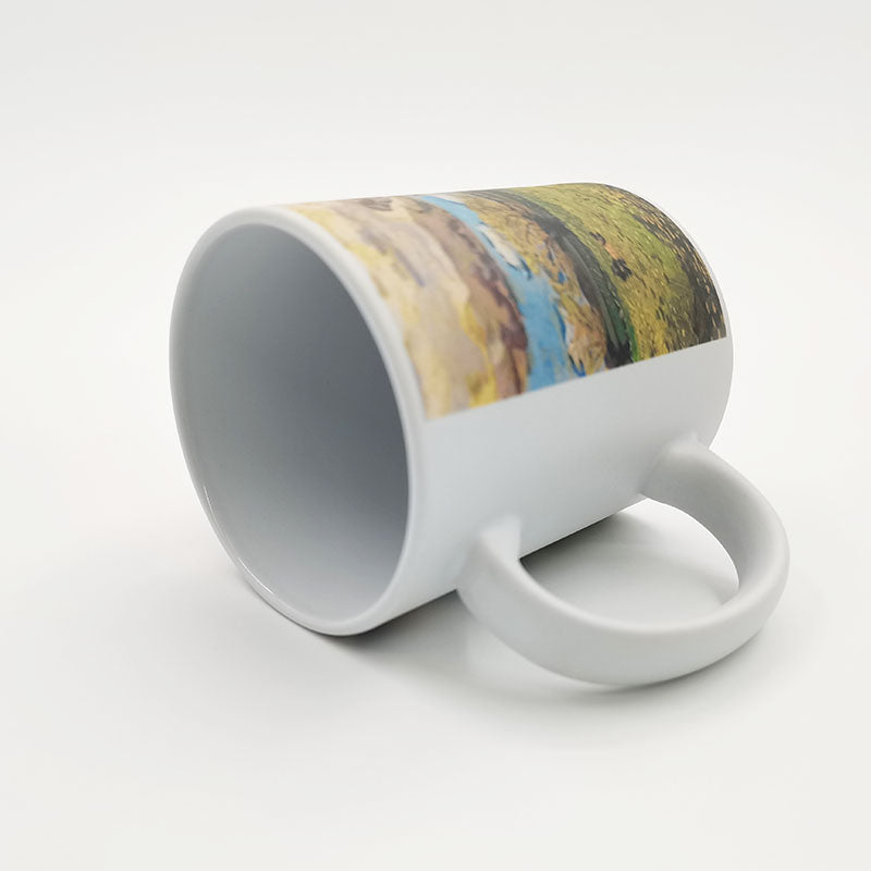 Wholesale Custom Logo Coffee Cup White Sublimation Blank Product Ceramic Coffee Mug Supplier Sublimation Mug 11oz Matte