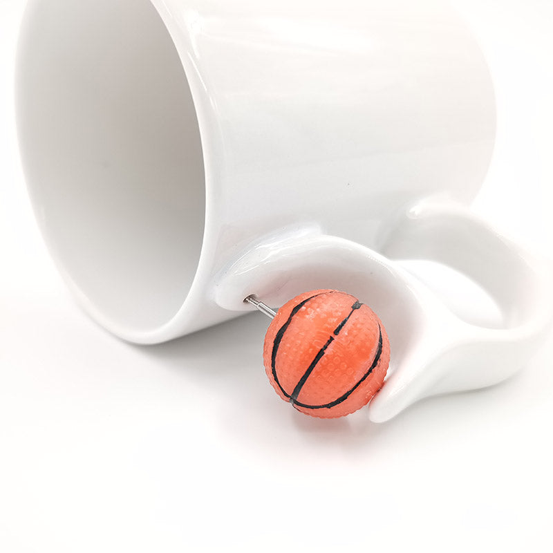 Wholesale Custom Sublimation Blanks Ceramic Football White Coffee Mug