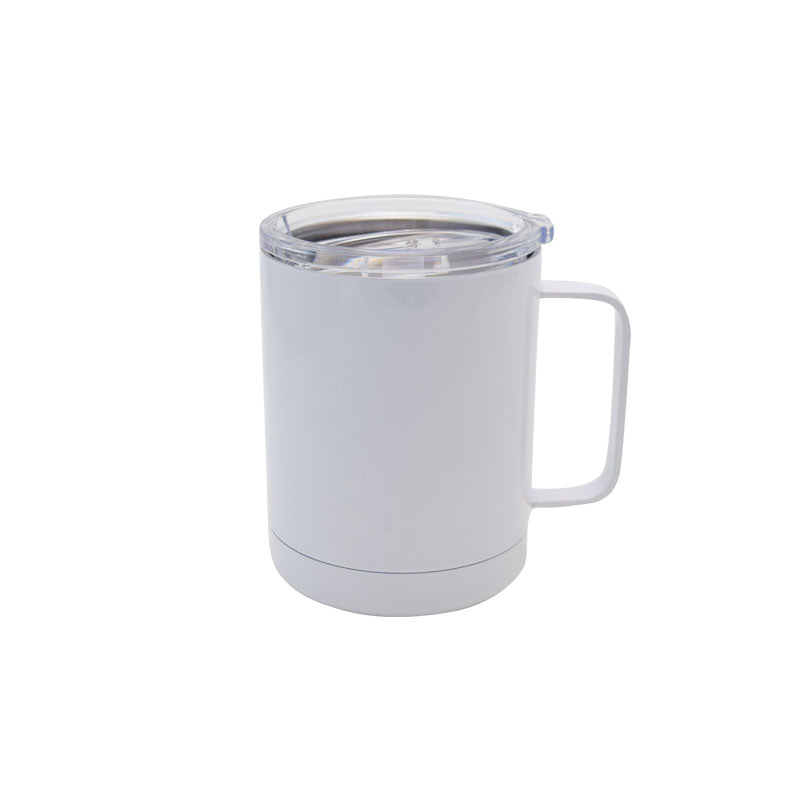 Custom 10oz White Tea Beer Cup Sublimation Blank Travel Camping Stainless Steel Coffee Mug